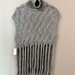 Fringe Sleeveless Sweater NWT